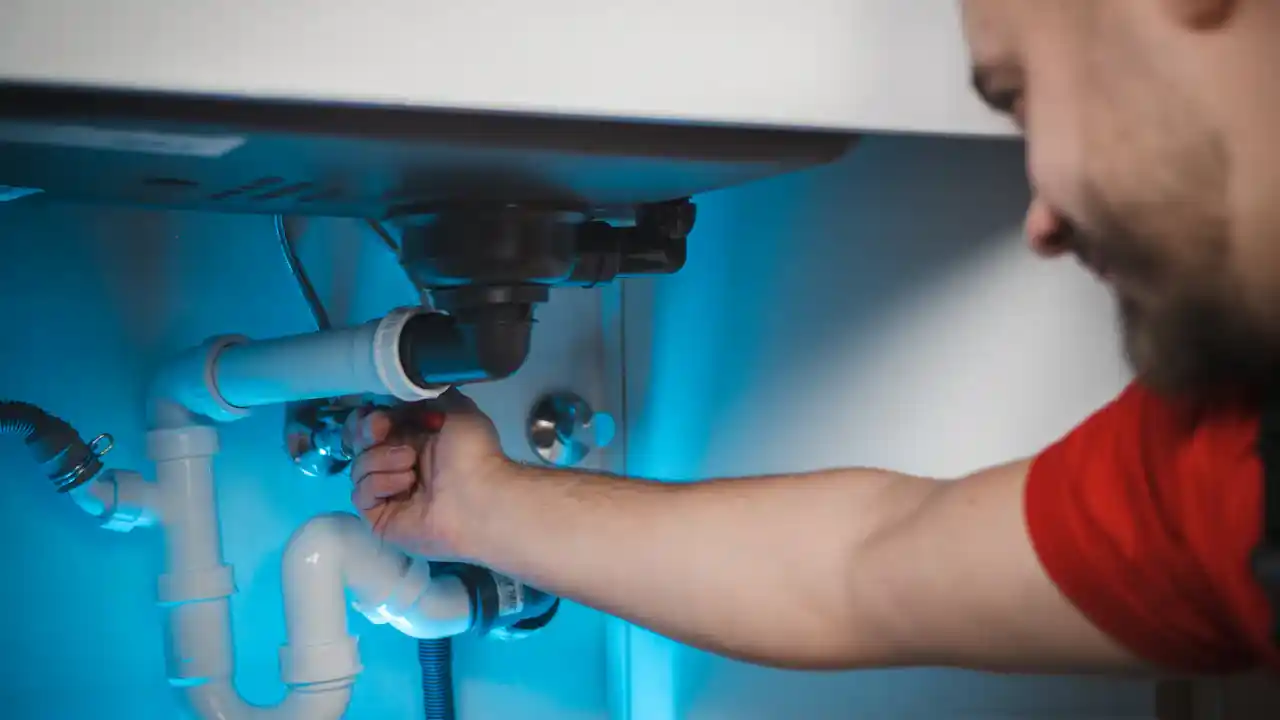 Plumber providing water heater leak repair in La Mirada